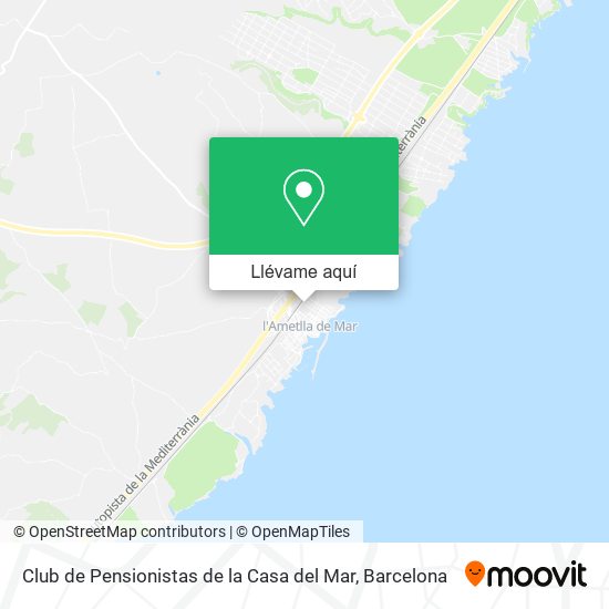 Mapa Club de Pensionistas de la Casa del Mar