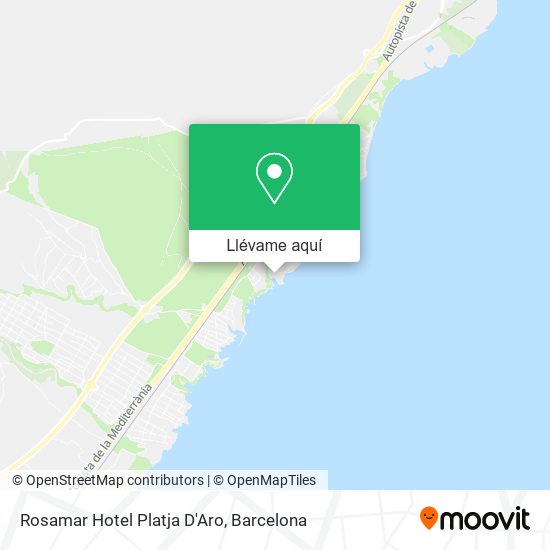 Mapa Rosamar Hotel Platja D'Aro