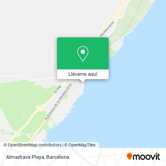 Mapa Almadrava Playa