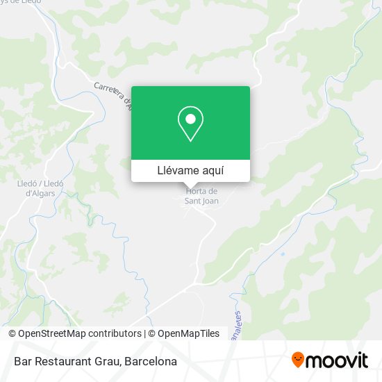 Mapa Bar Restaurant Grau