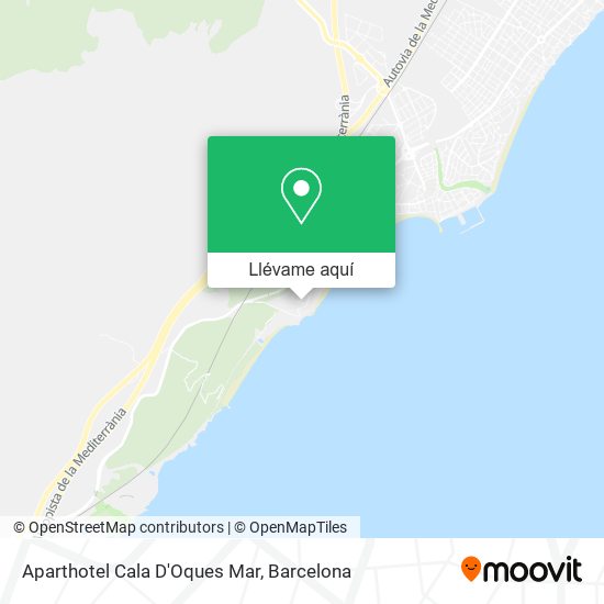 Mapa Aparthotel Cala D'Oques Mar