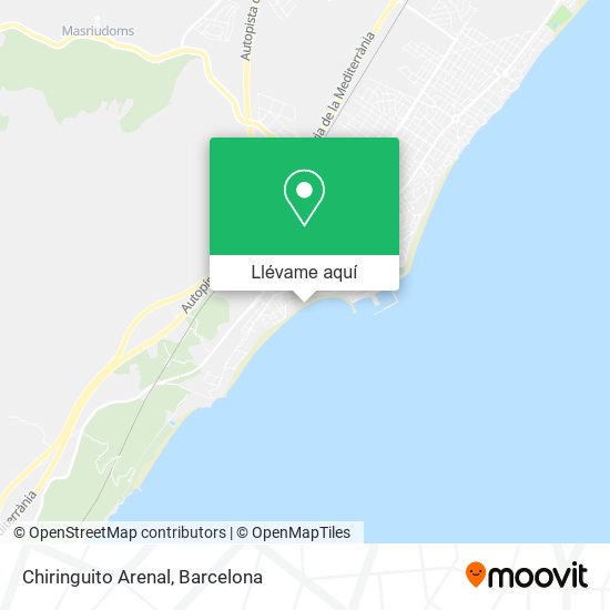 Mapa Chiringuito Arenal