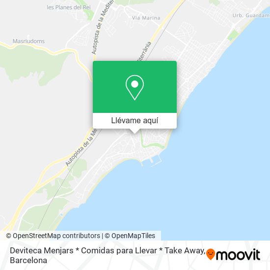Mapa Deviteca Menjars * Comidas para Llevar * Take Away