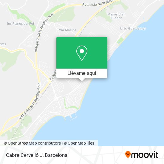 Mapa Cabre Cervelló J