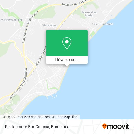 Mapa Restaurante Bar Colonia