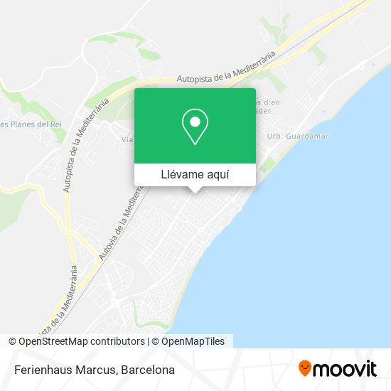 Mapa Ferienhaus Marcus