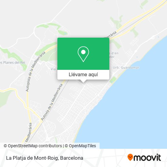 Mapa La Platja de Mont-Roig