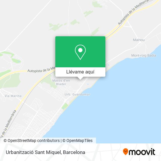 Mapa Urbanització Sant Miquel