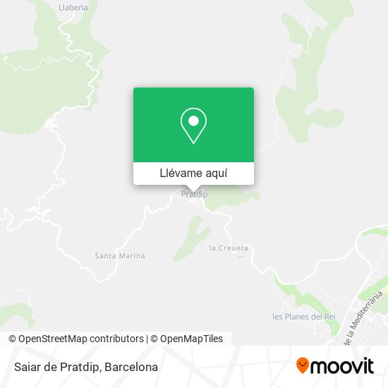 Mapa Saiar de Pratdip