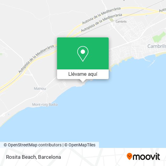 Mapa Rosita Beach