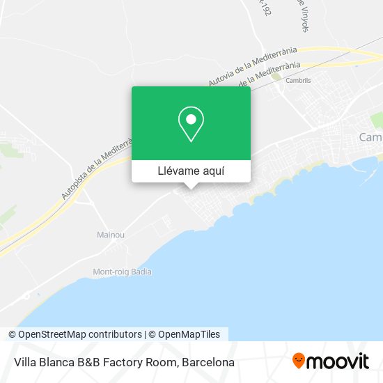Mapa Villa Blanca B&B Factory Room