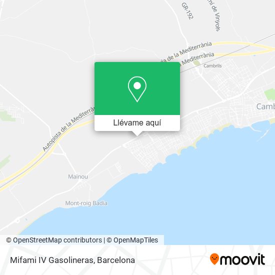 Mapa Mifami IV Gasolineras