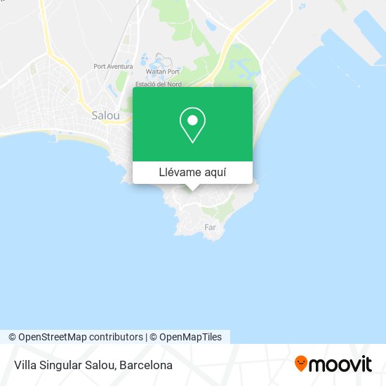 Mapa Villa Singular Salou