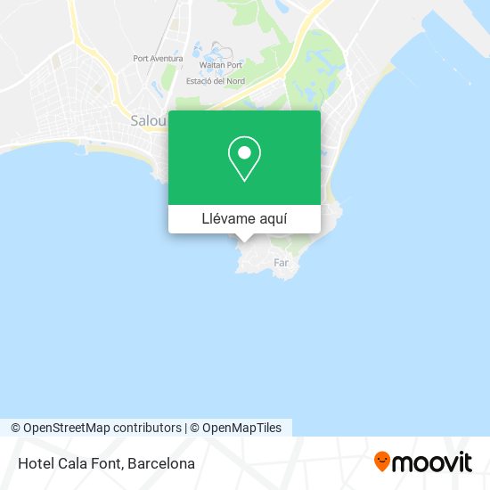 Mapa Hotel Cala Font