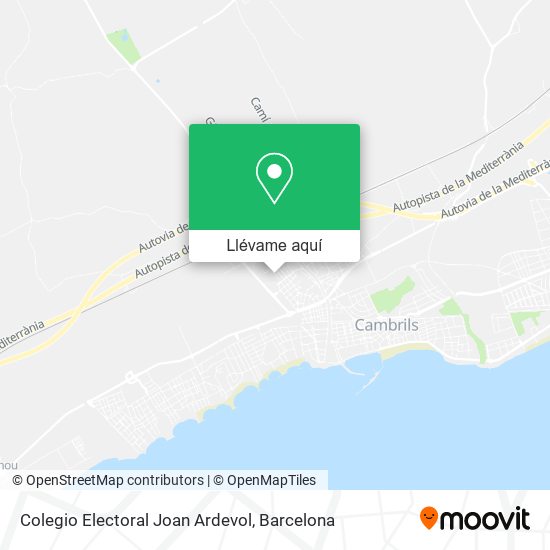 Mapa Colegio Electoral Joan Ardevol