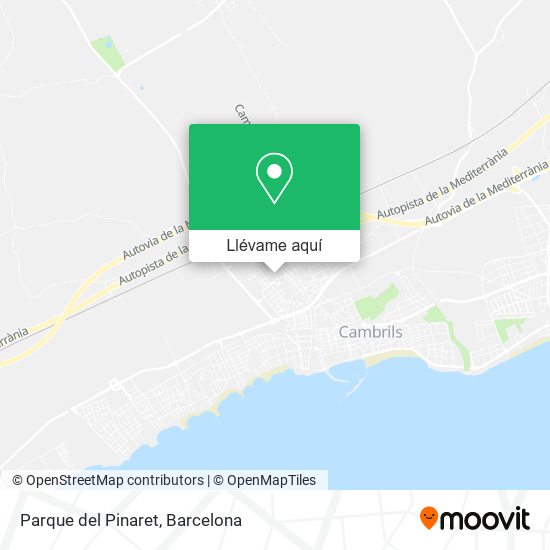 Mapa Parque del Pinaret