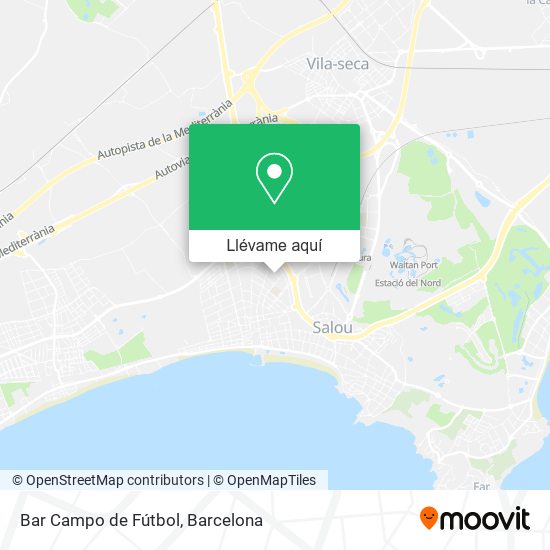 Mapa Bar Campo de Fútbol