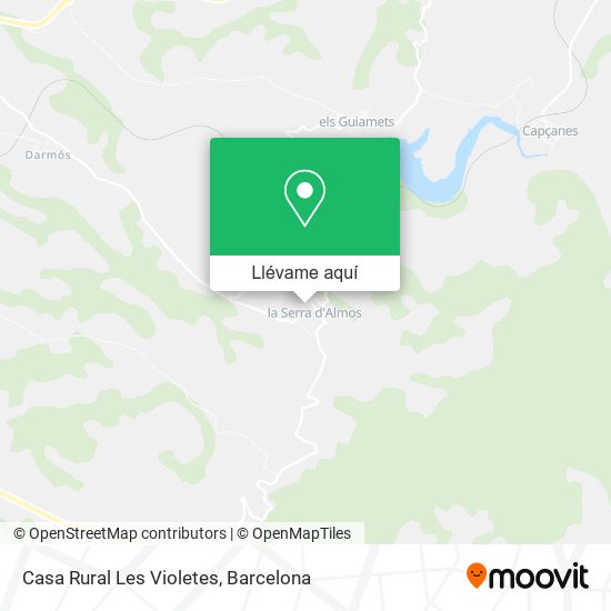 Mapa Casa Rural Les Violetes