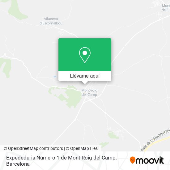 Mapa Expededuria Número 1 de Mont Roig del Camp