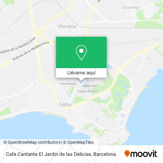 Mapa Cafe Cantante El Jardin de las Delicias