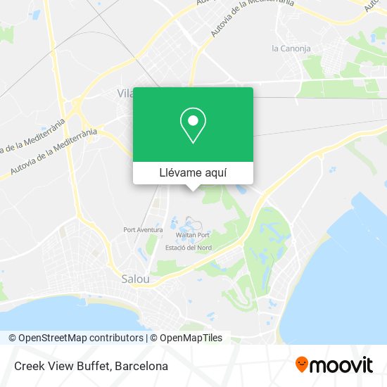 Mapa Creek View Buffet