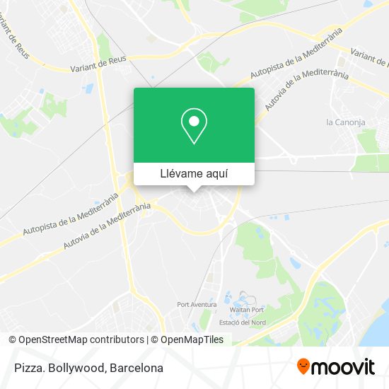 Mapa Pizza. Bollywood