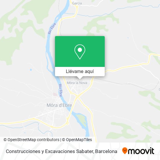 Mapa Construcciones y Excavaciones Sabater