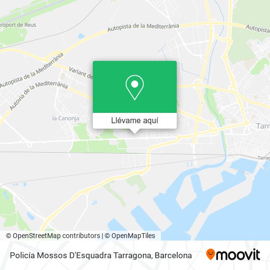 Mapa Policía Mossos D'Esquadra Tarragona