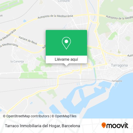 Mapa Tarraco Inmobiliaria del Hogar