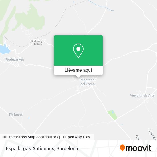 Mapa Espallargas Antiquaris