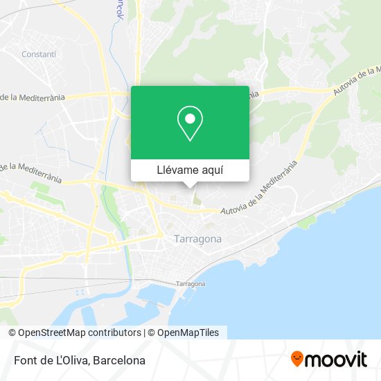 Mapa Font de L'Oliva