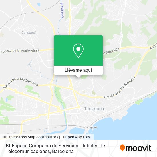 Mapa Bt España Compañía de Servicios Globales de Telecomunicaciones