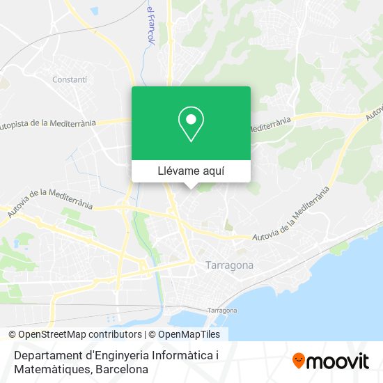 Mapa Departament d'Enginyeria Informàtica i Matemàtiques