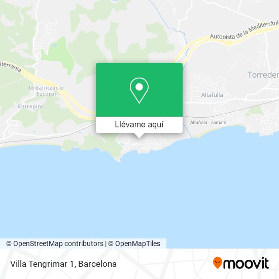 Mapa Villa Tengrimar 1