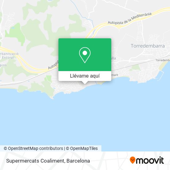 Mapa Supermercats Coaliment