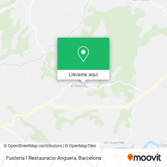 Mapa Fusteria I Restauracio Anguera