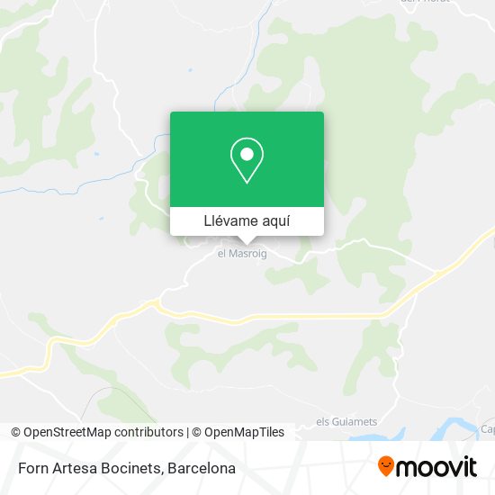 Mapa Forn Artesa Bocinets
