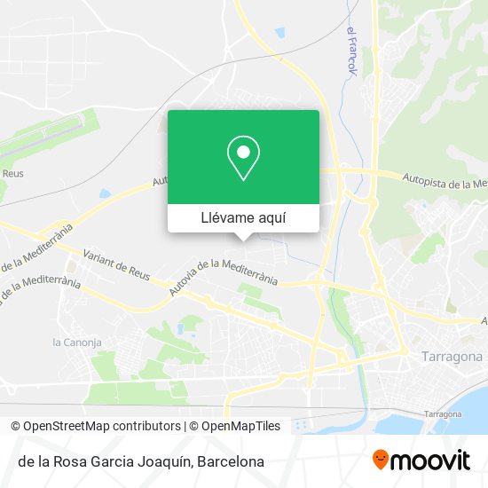 Mapa de la Rosa Garcia Joaquín