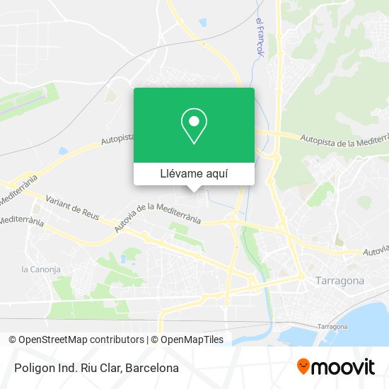 Mapa Poligon Ind. Riu Clar