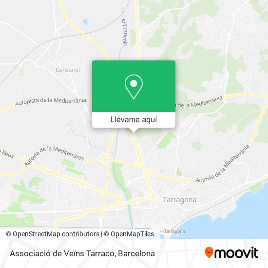 Mapa Associació de Veïns Tarraco