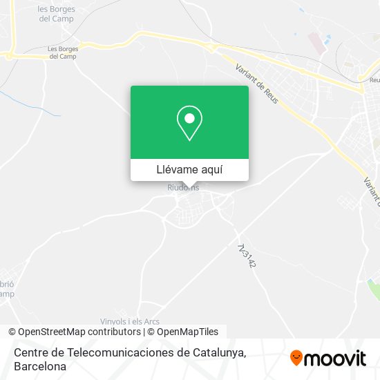 Mapa Centre de Telecomunicaciones de Catalunya