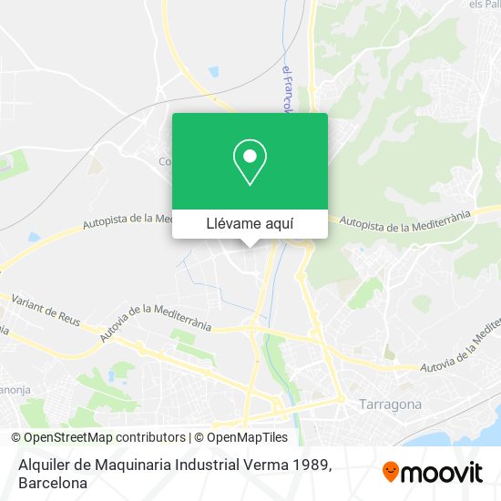 Mapa Alquiler de Maquinaria Industrial Verma 1989