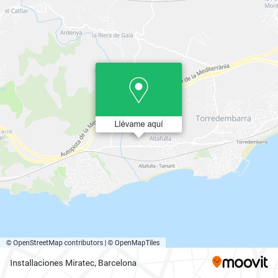 Mapa Installaciones Miratec