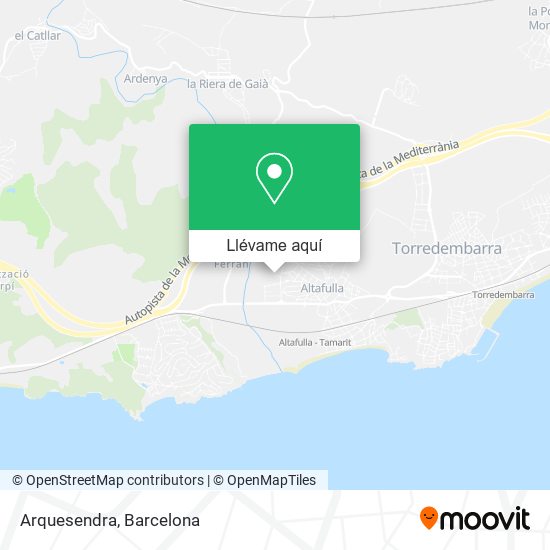 Mapa Arquesendra