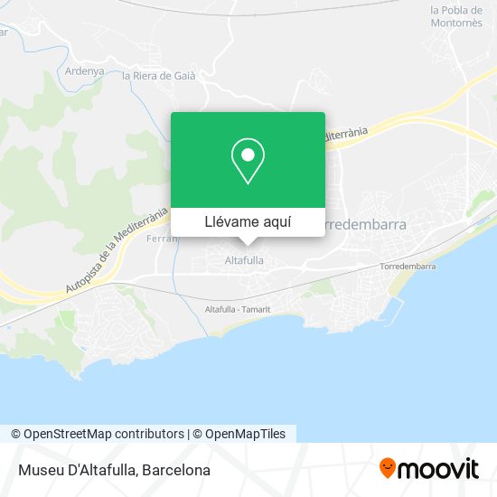 Mapa Museu D'Altafulla