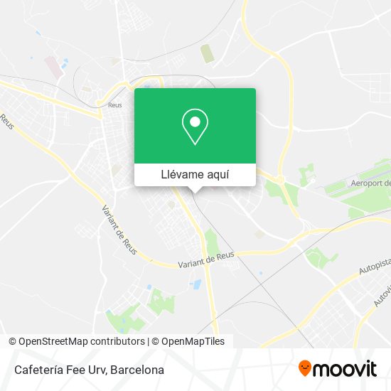 Mapa Cafetería Fee Urv