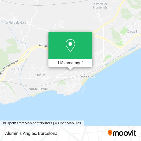 Mapa Aluminis Anglas