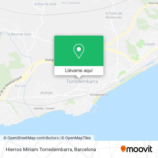 Mapa Hierros Miriam Torredembarra
