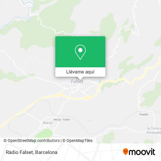 Mapa Ràdio Falset