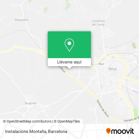 Mapa Instalacions Montaña